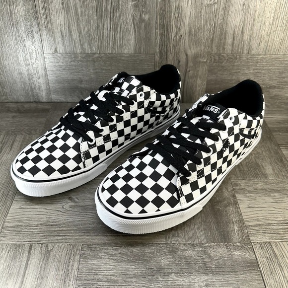 Vans Seldan Checkerboard Black White Skateboarding Shoes Men's size 10.5 - Picture 3 of 8